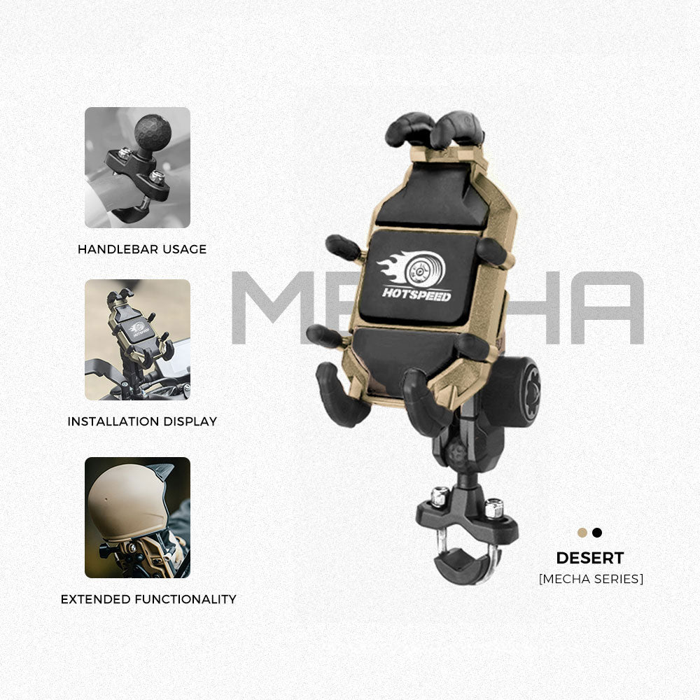 HOTSPEED MECHA Cellphone Holder for Motorcycle Phone Holder Original Anti-theft Anti-slip CP Holder
