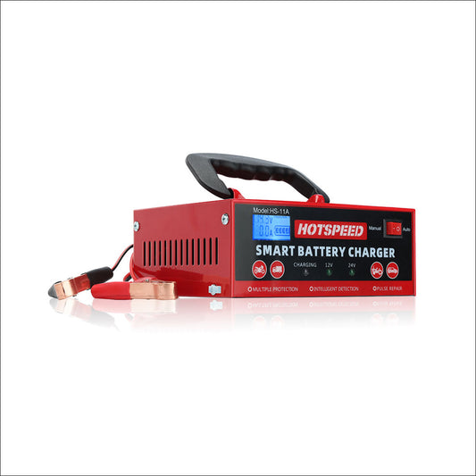 HOTSPEED Car Battery Charger 12v 24v Heavy Duty Automatic Fast Charger HS-11A