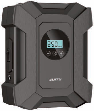 SUITU YYWQP0006-B wired digital tire inflator, white-background front view
