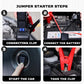 HOTSPEED 4 IN 1 Jump Starter For Car Heavy Duty With Tire Inflator Power Bank Emergency Light